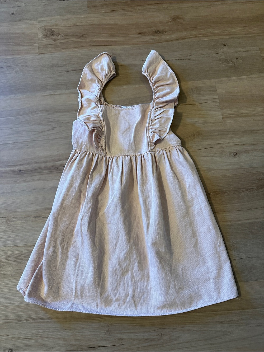 Gilli Light Pink Ruffle Strap Casual Dress